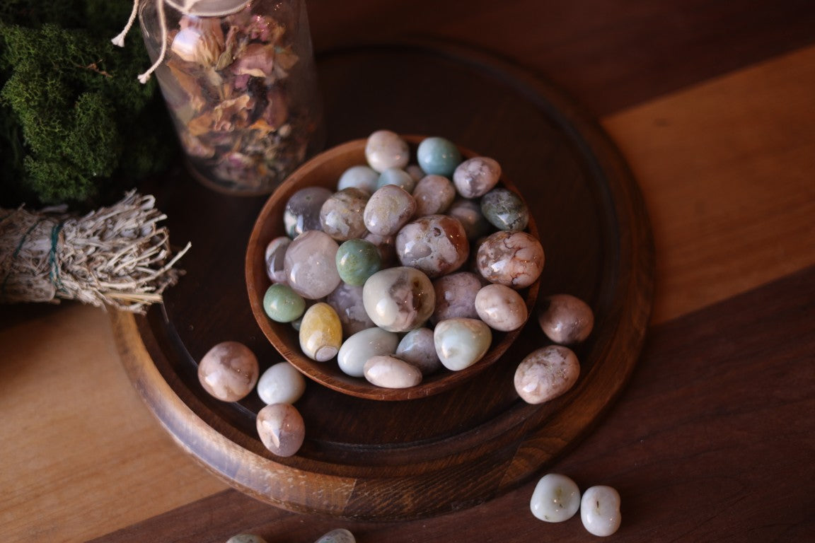 Green Blossom Agate (Flower Agate)