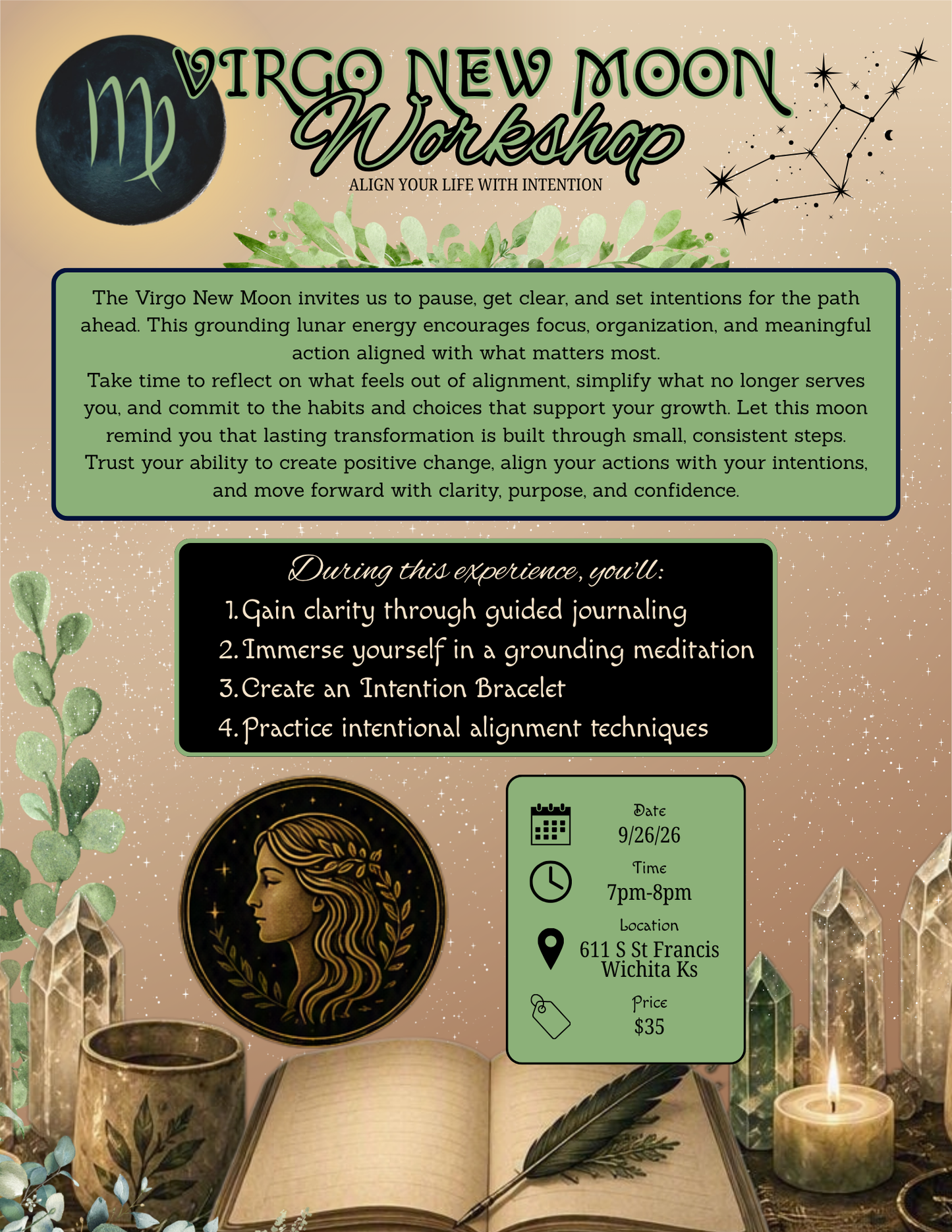 Virgo New Moon Workshop