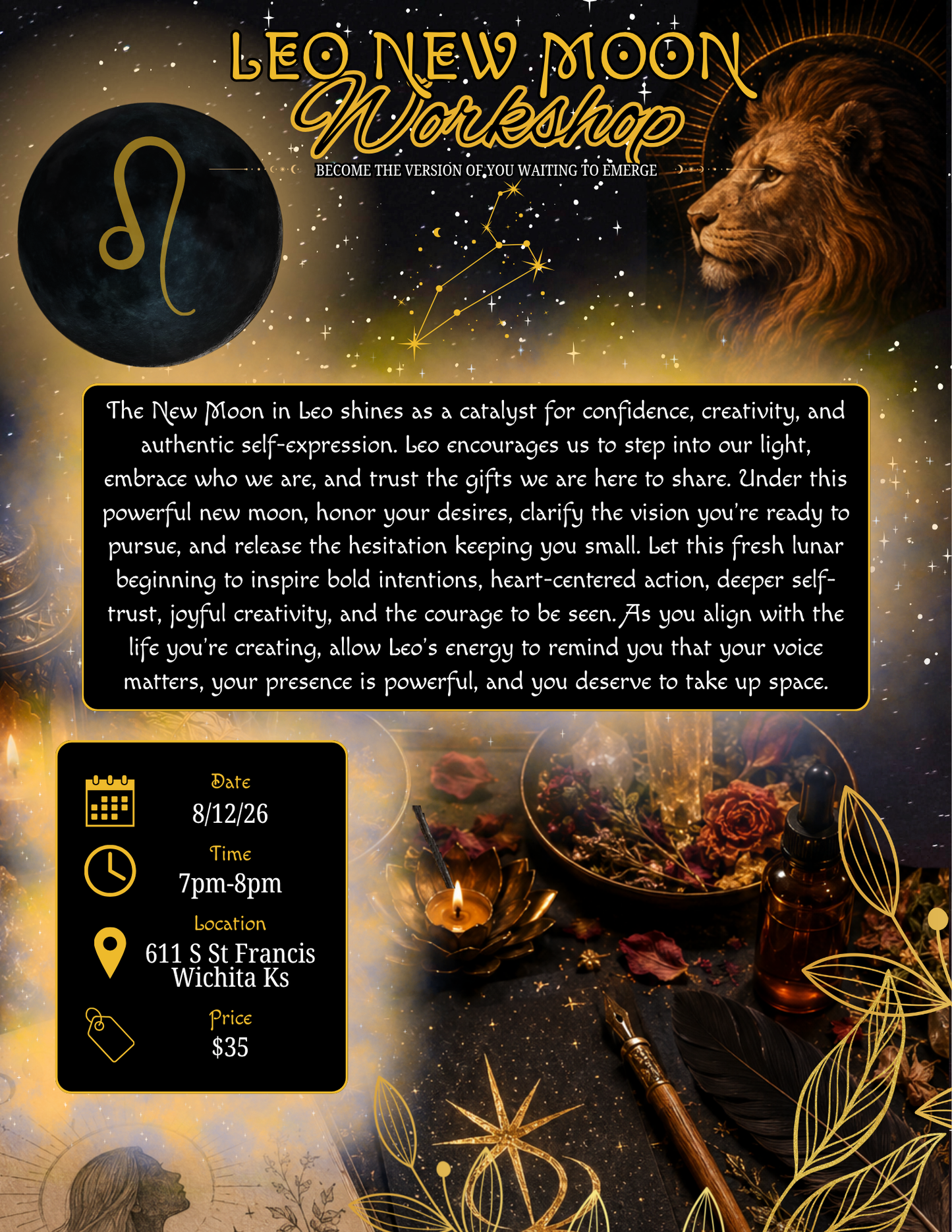 Leo New Moon Workshop