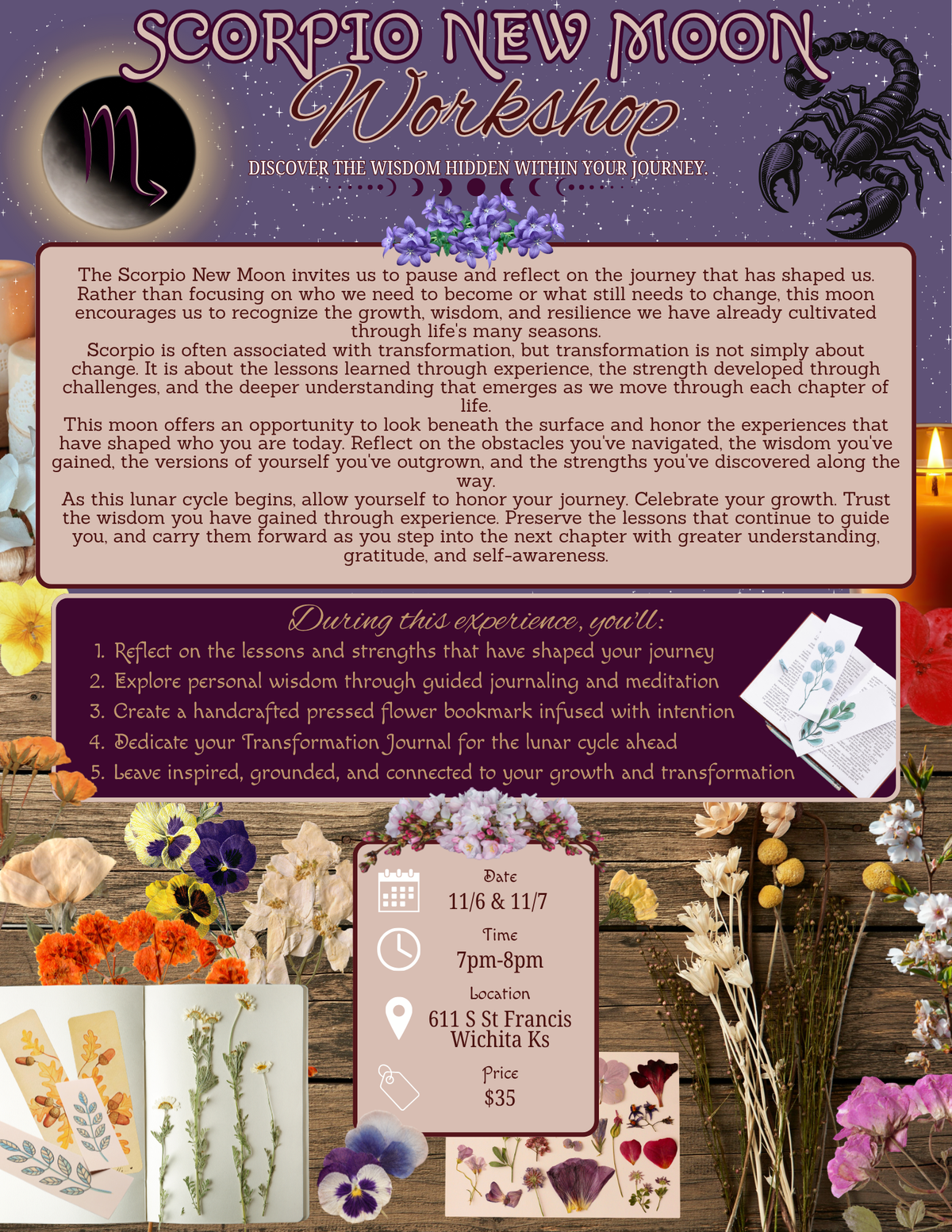 Scorpio New Moon Workshop