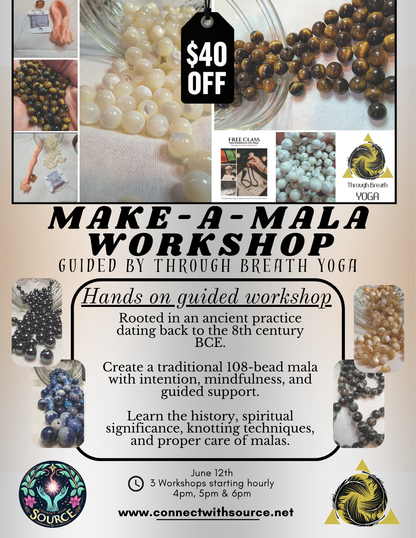 Make a Mala Workshop: Intentional Craft Experience