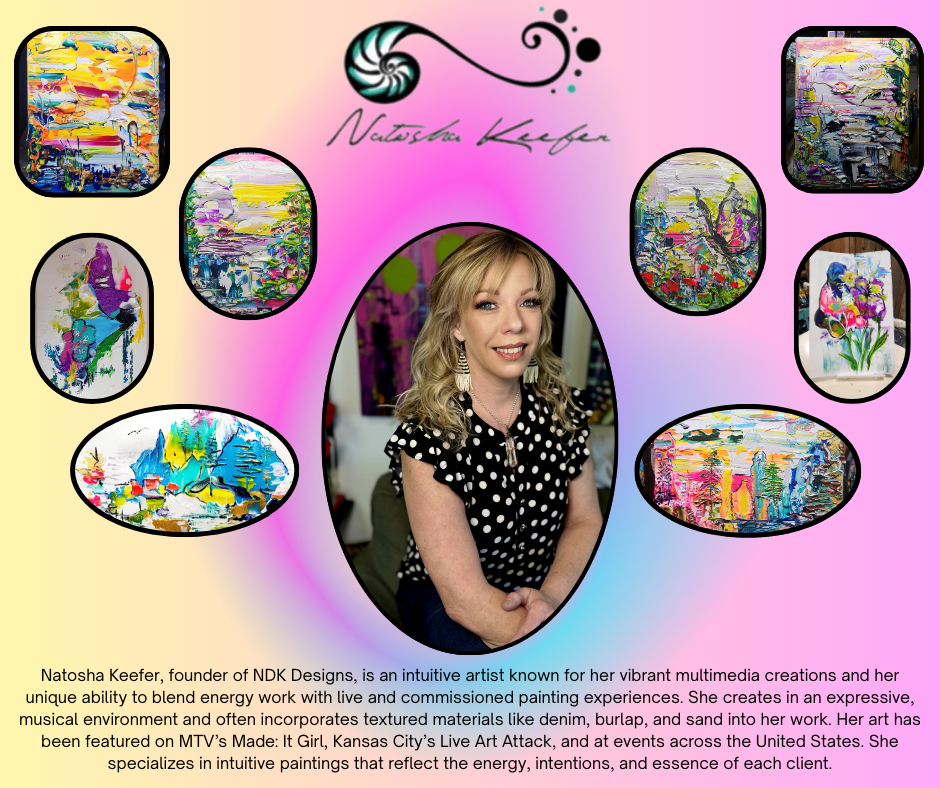Personalized Aura Essence Painting by Natosha Keefer – Custom Intuitive Energy Artwork
